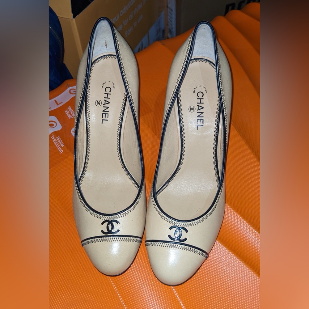 Chanel Beige Heels - Size 36
